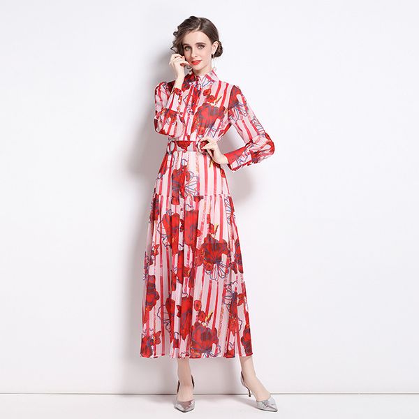 100% polyester fashion new women floral printing expansion dress v neck sashes sliming beach vestidos long party dresses, Black;gray
100% polyester fashion new women floral printing expansion dress v neck sashes sliming beach vestidos long party dresses, Black;gray