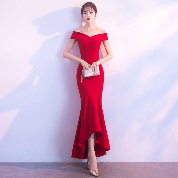 luxury evening dress 1327# toast bride spring and summer fishtail long one shoulder engagement, Black;gray
luxury evening dress 1327# toast bride spring and summer fishtail long one shoulder engagement, Black;gray