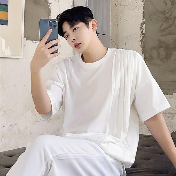men's t-shirts summer asymmetric embossing design t-shirt short sleeve loose abstinence solid half minority foreign style top, White;black
men's t-shirts summer asymmetric embossing design t-shirt short sleeve loose abstinence solid half minority foreign style top, White;black