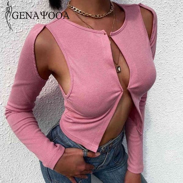 genayooa women t shirt crop long sleeve knitted cardigan hollow out tshirt femme ladies spring autumn 210417, White
genayooa women t shirt crop long sleeve knitted cardigan hollow out tshirt femme ladies spring autumn 210417, White