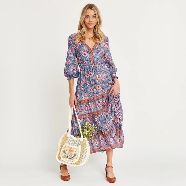vintage v-neck 3/4 sleeve high waist tassel summer dress for women clothing cotton tunic boho printed maxi dresses a734 210416, White;black
vintage v-neck 3/4 sleeve high waist tassel summer dress for women clothing cotton tunic boho printed maxi dresses a734 210416, White;black