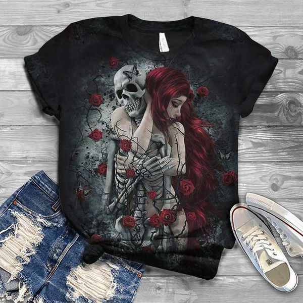 women's t-shirt 2021 europe and the united states latest 3d digital printing funny fashion outing casual party ladies, White
women's t-shirt 2021 europe and the united states latest 3d digital printing funny fashion outing casual party ladies, White