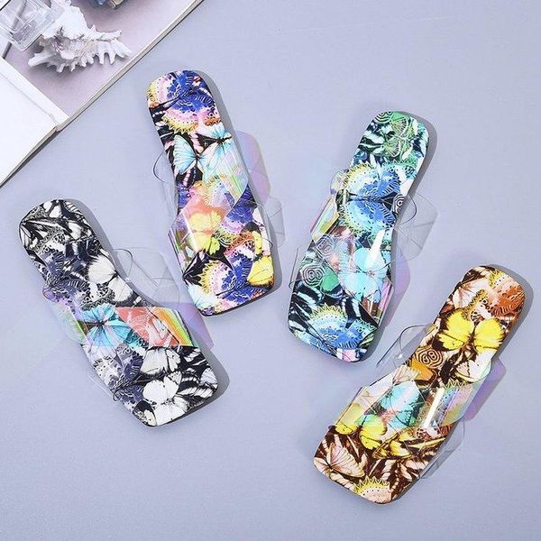 slippers summer flat women shoes fashion transparent straps butterfly print 2021 beach open toe flip flops, Black
slippers summer flat women shoes fashion transparent straps butterfly print 2021 beach open toe flip flops, Black
