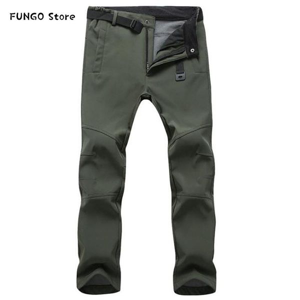 men winter fleece cargo pants male thicken warm military baggy jogger trousers solid slim thick hiking ski men's, Black
men winter fleece cargo pants male thicken warm military baggy jogger trousers solid slim thick hiking ski men's, Black