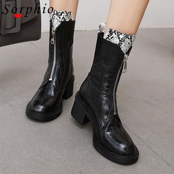 boots sorphio arrival women unique fretworm shoes high chunky heels mid-calf dress cool snake print, Black
boots sorphio arrival women unique fretworm shoes high chunky heels mid-calf dress cool snake print, Black
