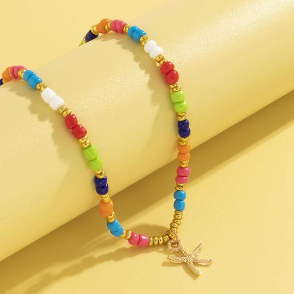 chokers fashion bohemia colorful seed beads geometric starfish necklace women ocean beach style for female jewelry xr-46, Golden;silver
chokers fashion bohemia colorful seed beads geometric starfish necklace women ocean beach style for female jewelry xr-46, Golden;silver