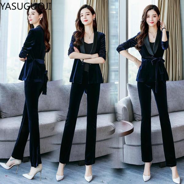 black velvet suit set women formal office pant suits female work wear 2 piece sets slim fit uniform designs blazers women's two pants, White
black velvet suit set women formal office pant suits female work wear 2 piece sets slim fit uniform designs blazers women's two pants, White
