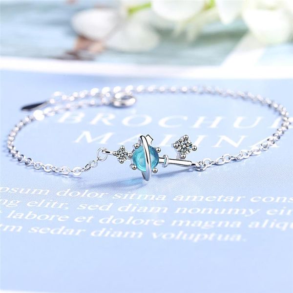 charm bracelets orztoon fashion blue starry sky for women elegant aurora silver color adjustable bracelet trendy female jewelry 2021, Golden;silver
charm bracelets orztoon fashion blue starry sky for women elegant aurora silver color adjustable bracelet trendy female jewelry 2021, Golden;silver