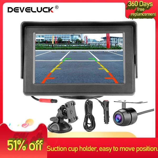 car video develuck 4.3 inch monitor reverse rear backup cameras hd display for rearview monitors and removable suction cup holder
car video develuck 4.3 inch monitor reverse rear backup cameras hd display for rearview monitors and removable suction cup holder