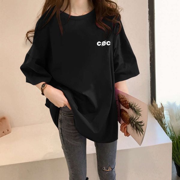 women's t-shirt super fire cec short sleeve summer wear 2021 korean ins fashion loose medium and long bottomed zyht, White
women's t-shirt super fire cec short sleeve summer wear 2021 korean ins fashion loose medium and long bottomed zyht, White