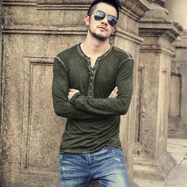cotton vintage men t shirt henry causal long sleeve button v neck 6 breathable slim euro size m, White;black
cotton vintage men t shirt henry causal long sleeve button v neck 6 breathable slim euro size m, White;black