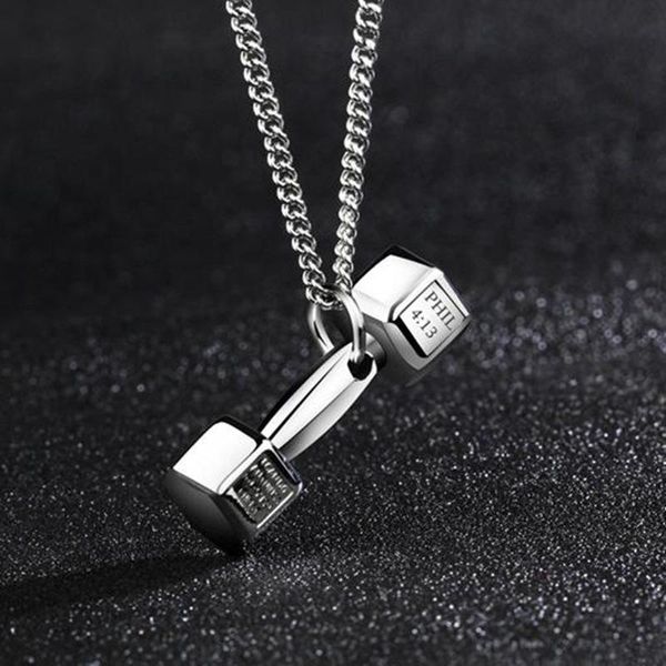 chains gym dumbbell pendant necklace for men and women sports barbell chain man accessories holiday gift, Silver
chains gym dumbbell pendant necklace for men and women sports barbell chain man accessories holiday gift, Silver