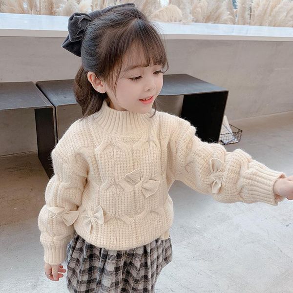 pullover baby girls bow knitting winter warm spring children's sweater kids plus velvet thicken bottoming long sleeve high quality, Blue
pullover baby girls bow knitting winter warm spring children's sweater kids plus velvet thicken bottoming long sleeve high quality, Blue