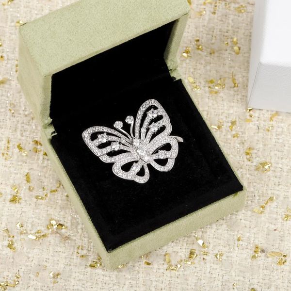 cluster rings famous butterfly diamond silver ring women charms jewelry designer wedding girlfriend gift bijoux tre, Golden;silver
cluster rings famous butterfly diamond silver ring women charms jewelry designer wedding girlfriend gift bijoux tre, Golden;silver