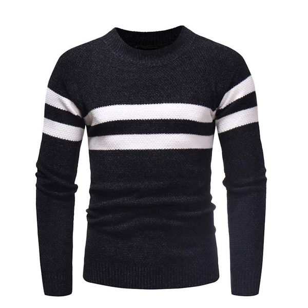 men's sweaters mens autumn and winter striped print knit bottoming shirt trend round neck long sleeve jiud, White;black
men's sweaters mens autumn and winter striped print knit bottoming shirt trend round neck long sleeve jiud, White;black