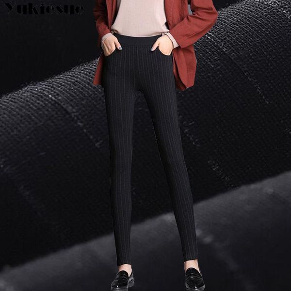 women's pants & capris striped for women with high waist elastic skinny ol office workwear formal pencil female trousers plus size, Black;white
women's pants & capris striped for women with high waist elastic skinny ol office workwear formal pencil female trousers plus size, Black;white