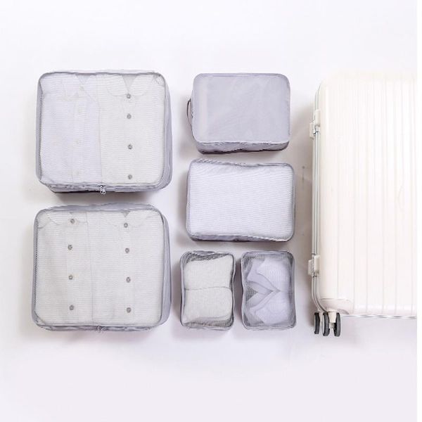travel and leisure storage 6-piece bag organizer lattice oxford cloth clothing convenient bags
travel and leisure storage 6-piece bag organizer lattice oxford cloth clothing convenient bags