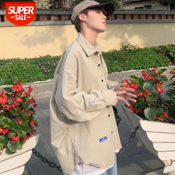 early autumn college style simple solid color washed cotton shirt for men and women cityboy clean wide version #zu53, White;black
early autumn college style simple solid color washed cotton shirt for men and women cityboy clean wide version #zu53, White;black