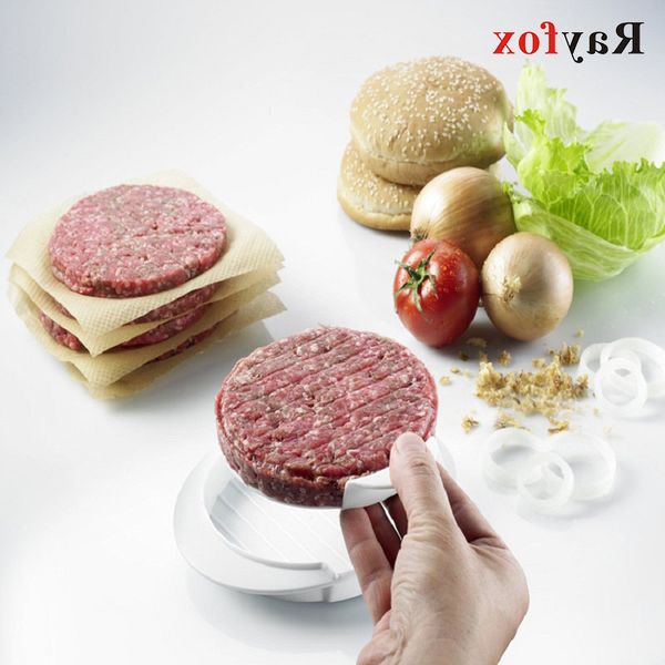 1 set round shape hamburger press food grade plastic meat beef grill burger patty maker kitchen tools wholesale
1 set round shape hamburger press food grade plastic meat beef grill burger patty maker kitchen tools wholesale