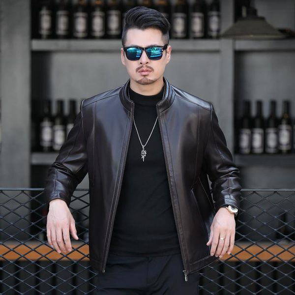 winter men's leather jacket middle age casual lapel fashion & faux, Black
winter men's leather jacket middle age casual lapel fashion & faux, Black