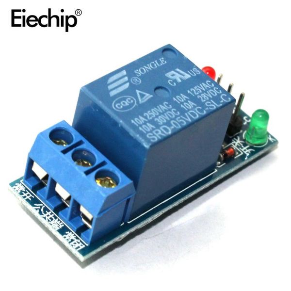 10pcs/lot relay module 1 road 5v low level trigger expansion board kit led modules