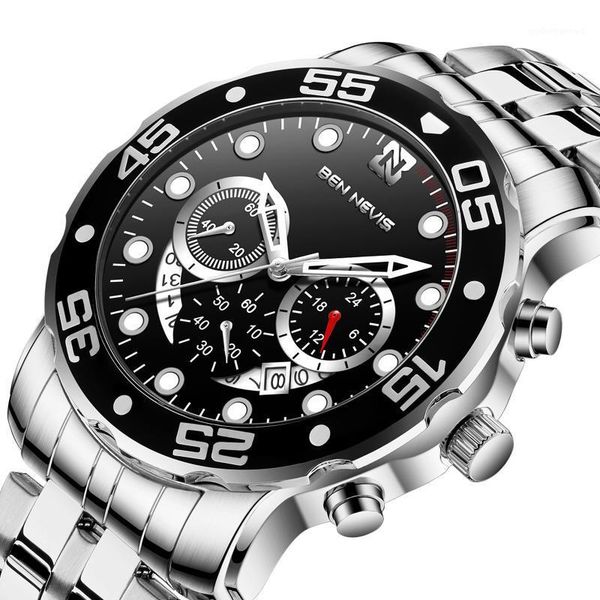 wristwatches luxury fashion mens watch for men chronograph quartz watches business male waterproof clock luminous man wristwatch reloj hombr, Slivery;brown
wristwatches luxury fashion mens watch for men chronograph quartz watches business male waterproof clock luminous man wristwatch reloj hombr, Slivery;brown