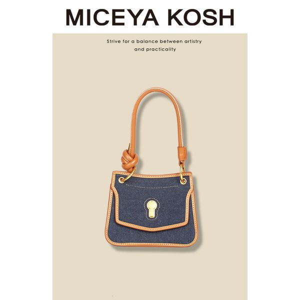 french contrast underarm bag versatile denim canvas handbag trend women's one shoulder messenger bag
french contrast underarm bag versatile denim canvas handbag trend women's one shoulder messenger bag