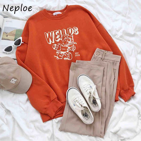 neploe autumn new o-neck hoodies women japanese style cartoon letter print sweatshirt loose simple casual all-match hoody 210423, Black
neploe autumn new o-neck hoodies women japanese style cartoon letter print sweatshirt loose simple casual all-match hoody 210423, Black