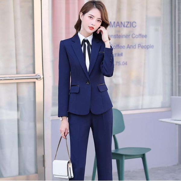 women's suits & blazers women formal pant suit black blue gray 2 piece set for office lady work wear uniform design carere business jac, White;black
women's suits & blazers women formal pant suit black blue gray 2 piece set for office lady work wear uniform design carere business jac, White;black