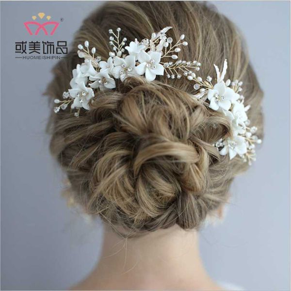 headpieces women lady bride headwear ceramic flower for earring decoration hair accessories fashion wedding party, Silver
headpieces women lady bride headwear ceramic flower for earring decoration hair accessories fashion wedding party, Silver
