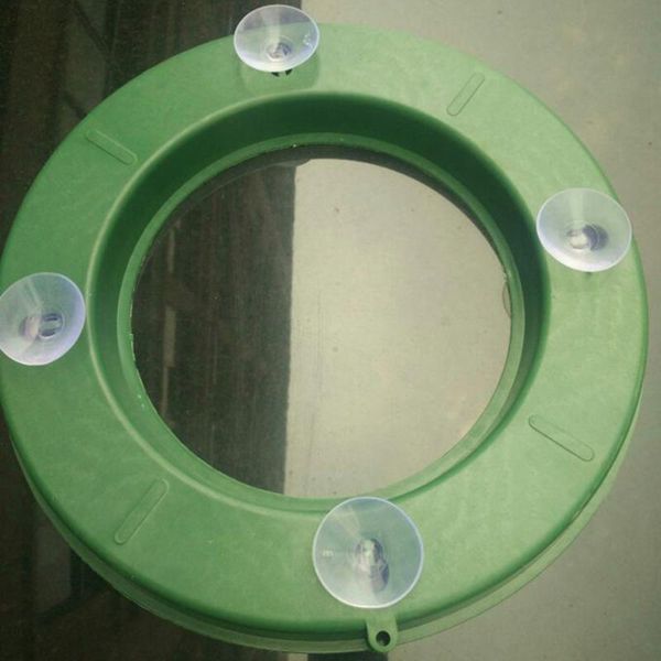 decorative flowers & wreaths ring suction cup garland fixed plate wedding use car body decoration tool(green)
