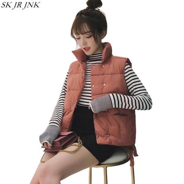 women's vests 2021 brand winter short vest slim warm cotton waistcoat female jacket coat elegant down outerwear pw44, Black;white
women's vests 2021 brand winter short vest slim warm cotton waistcoat female jacket coat elegant down outerwear pw44, Black;white