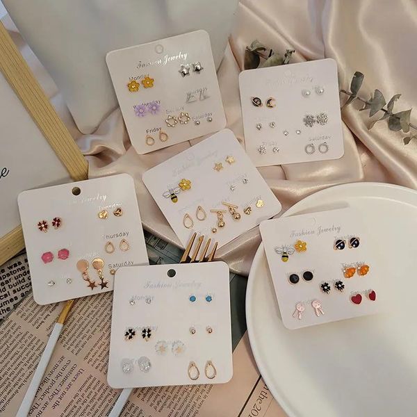 stud fashion 925 silver needle earrings set for women statement flower heart one week minimalist cute of gift, Golden;silver
stud fashion 925 silver needle earrings set for women statement flower heart one week minimalist cute of gift, Golden;silver