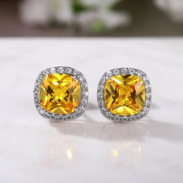stud luxury yellow pink zircon earrings for princess square shape versatile style fancy gift women earring classic jewelry, Golden;silver
stud luxury yellow pink zircon earrings for princess square shape versatile style fancy gift women earring classic jewelry, Golden;silver