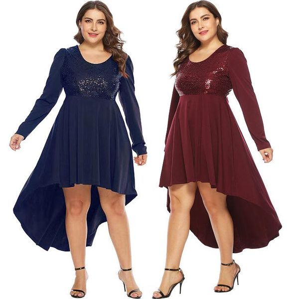 plus size dresses dress 5xl women's round neck sequined long sleeve summer unique design gown suitable for formal partie vestidos, Black
plus size dresses dress 5xl women's round neck sequined long sleeve summer unique design gown suitable for formal partie vestidos, Black