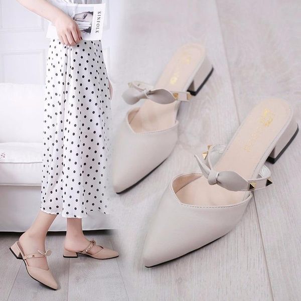 slippers 2021 spring summer bow knot women shoes woman slides cover pointed toe rivet square low heels ladies mules, Black
slippers 2021 spring summer bow knot women shoes woman slides cover pointed toe rivet square low heels ladies mules, Black
