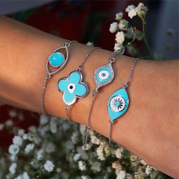 hand catenary jewelry gold plated devil's eye fashion opening painting oil bracelet, Black
hand catenary jewelry gold plated devil's eye fashion opening painting oil bracelet, Black