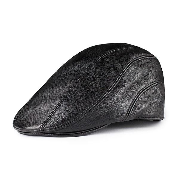 berets 2021 genuine leather windproof duckbill man cap cowhide gorras black ear protection casquette hats for male fashion, Blue;gray
berets 2021 genuine leather windproof duckbill man cap cowhide gorras black ear protection casquette hats for male fashion, Blue;gray
