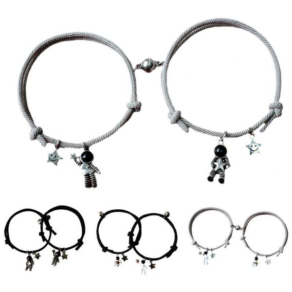 bangle couple bracelet cartoon style magnet w/astronaut pendant simple star astronauts decor bracelets pulseras, Black
bangle couple bracelet cartoon style magnet w/astronaut pendant simple star astronauts decor bracelets pulseras, Black