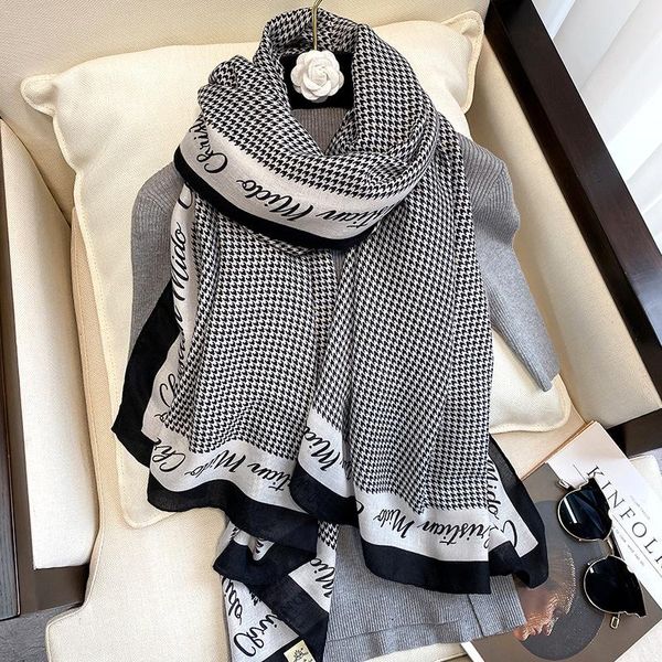 scarves winter warm women cotton scarf plaid houndstooth print design long large hijab stoles bandana foulard wraps shawl scarfs, Blue;gray
scarves winter warm women cotton scarf plaid houndstooth print design long large hijab stoles bandana foulard wraps shawl scarfs, Blue;gray