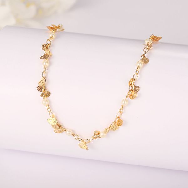 24k gold bracelet plating bracelet filled gold simple leaf pearl chain bracelet jewelry gifts, Black
24k gold bracelet plating bracelet filled gold simple leaf pearl chain bracelet jewelry gifts, Black
