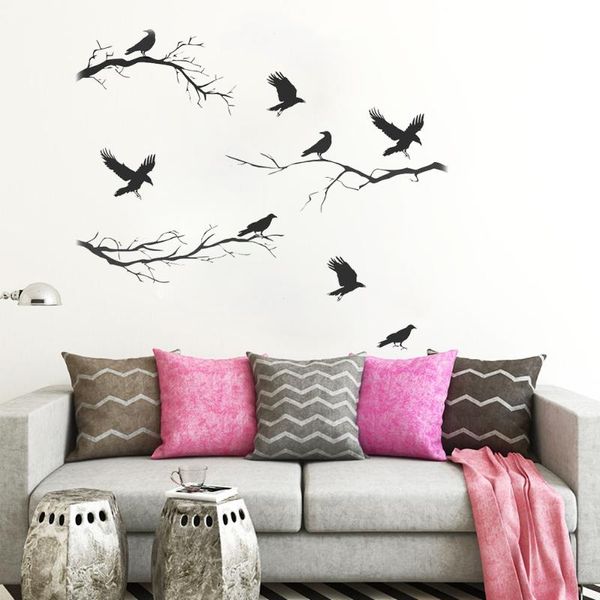 wall stickers black crows and winter branches decals halloween decoration sticker waterproof hq227
wall stickers black crows and winter branches decals halloween decoration sticker waterproof hq227