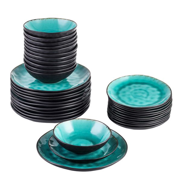 vancasso aqua 36-piece pottery stoare vintage look ceramic green dinnerware set with 12*dinner plate,dessert plate,bowl set 210706
vancasso aqua 36-piece pottery stoare vintage look ceramic green dinnerware set with 12*dinner plate,dessert plate,bowl set 210706