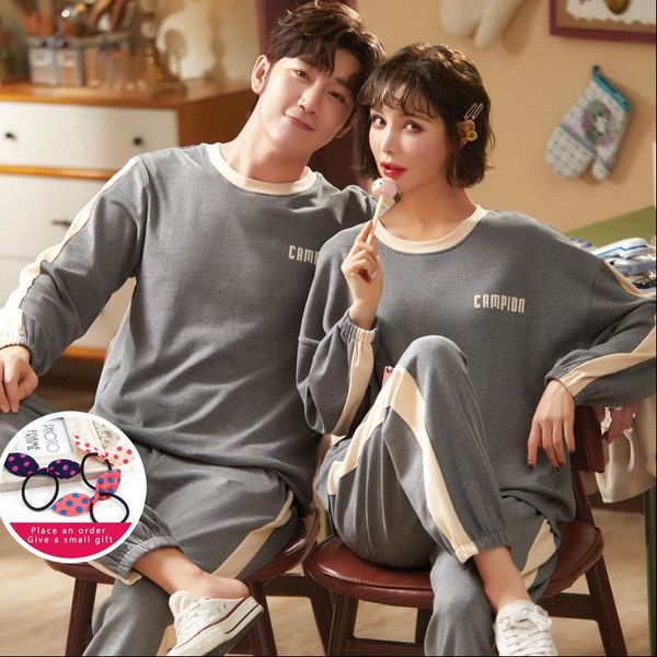 autumn winter couple pajamas womens sleepwears simple gray cotton splicing round neck long sleeve woman sleepwear loose comfort home clothes, Black;red
autumn winter couple pajamas womens sleepwears simple gray cotton splicing round neck long sleeve woman sleepwear loose comfort home clothes, Black;red