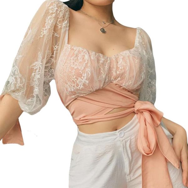 women's blouses & shirts sweet female street romance soft blouse shirt girl lace patchwork bandage tees crop harajuku party club elegan, White
women's blouses & shirts sweet female street romance soft blouse shirt girl lace patchwork bandage tees crop harajuku party club elegan, White