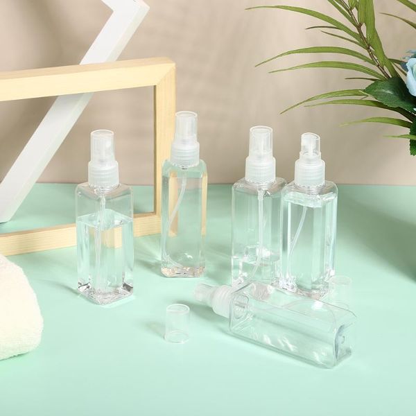 5pcs 100ml portable transparent plastic empty spray bottle refillable bottles pot cream box makeup storage & jars
5pcs 100ml portable transparent plastic empty spray bottle refillable bottles pot cream box makeup storage & jars