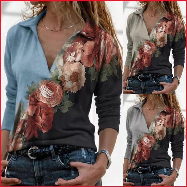 women's t-shirt spring autumn floral print casaul tshirts womens clothes long sleeve v-neck harajuku streetwear tees t shirt ladies fas, White
women's t-shirt spring autumn floral print casaul tshirts womens clothes long sleeve v-neck harajuku streetwear tees t shirt ladies fas, White