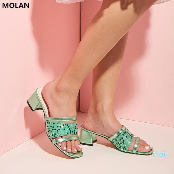 wholesale-dress shoes molan brand design size 35-42 2021 summer luxury green bling rhinestone lady pumps slip-on loafers mules flip flops, Black
wholesale-dress shoes molan brand design size 35-42 2021 summer luxury green bling rhinestone lady pumps slip-on loafers mules flip flops, Black