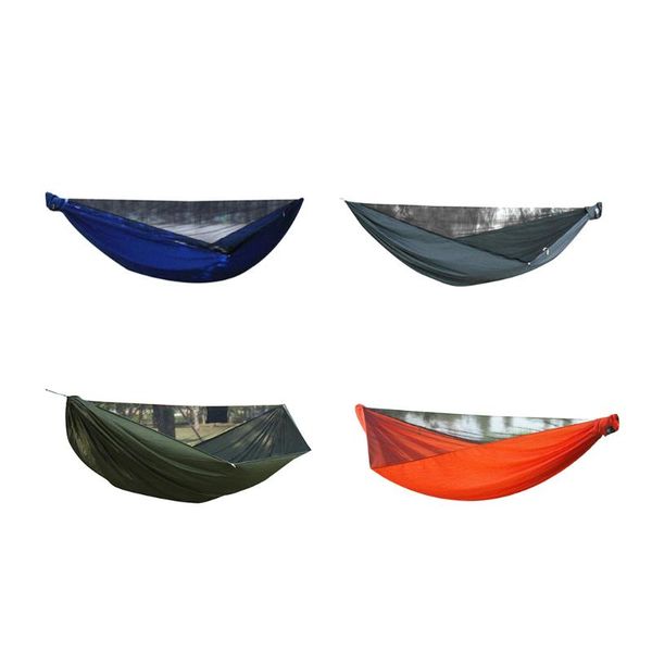 hammock camping with mosquito net and hanging tree straps - portable parachute nylon hammocks for backpacking, survival, travel tents shelte
hammock camping with mosquito net and hanging tree straps - portable parachute nylon hammocks for backpacking, survival, travel tents shelte