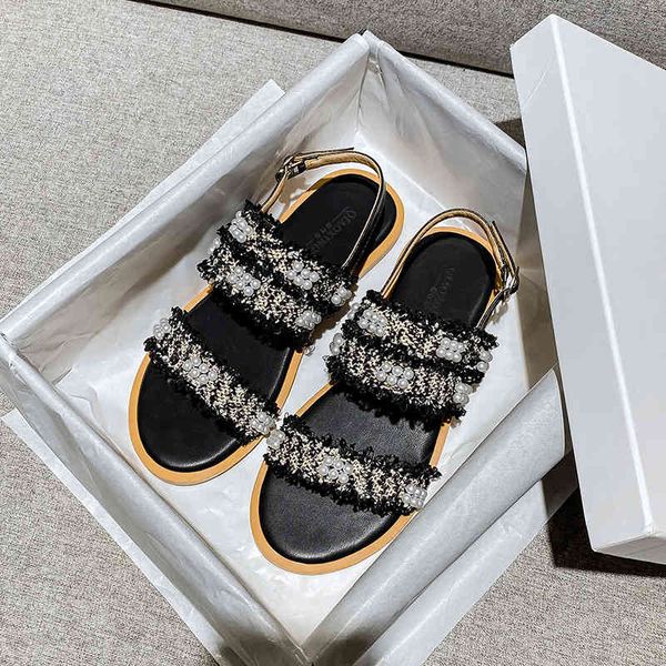 dress shoes summer women's sandals outdoor fashion designer leisure pearl slippers with low shoes for flat woman mules41-43size b8tg, Black
dress shoes summer women's sandals outdoor fashion designer leisure pearl slippers with low shoes for flat woman mules41-43size b8tg, Black
